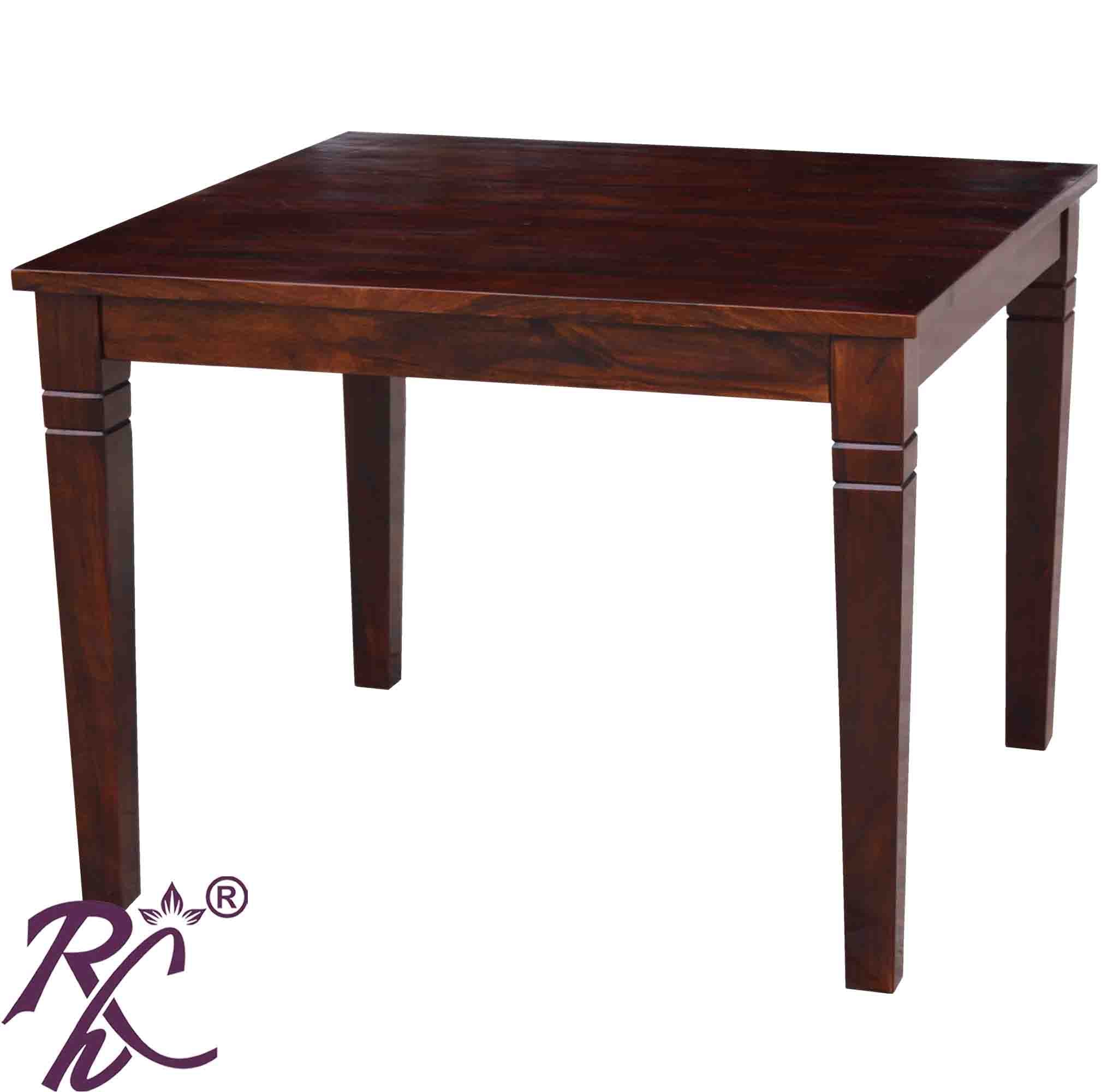 Solid Wood Throat Design 4 Seater Dining