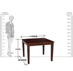 Solid Wood Throat Design 4 Seater Dining