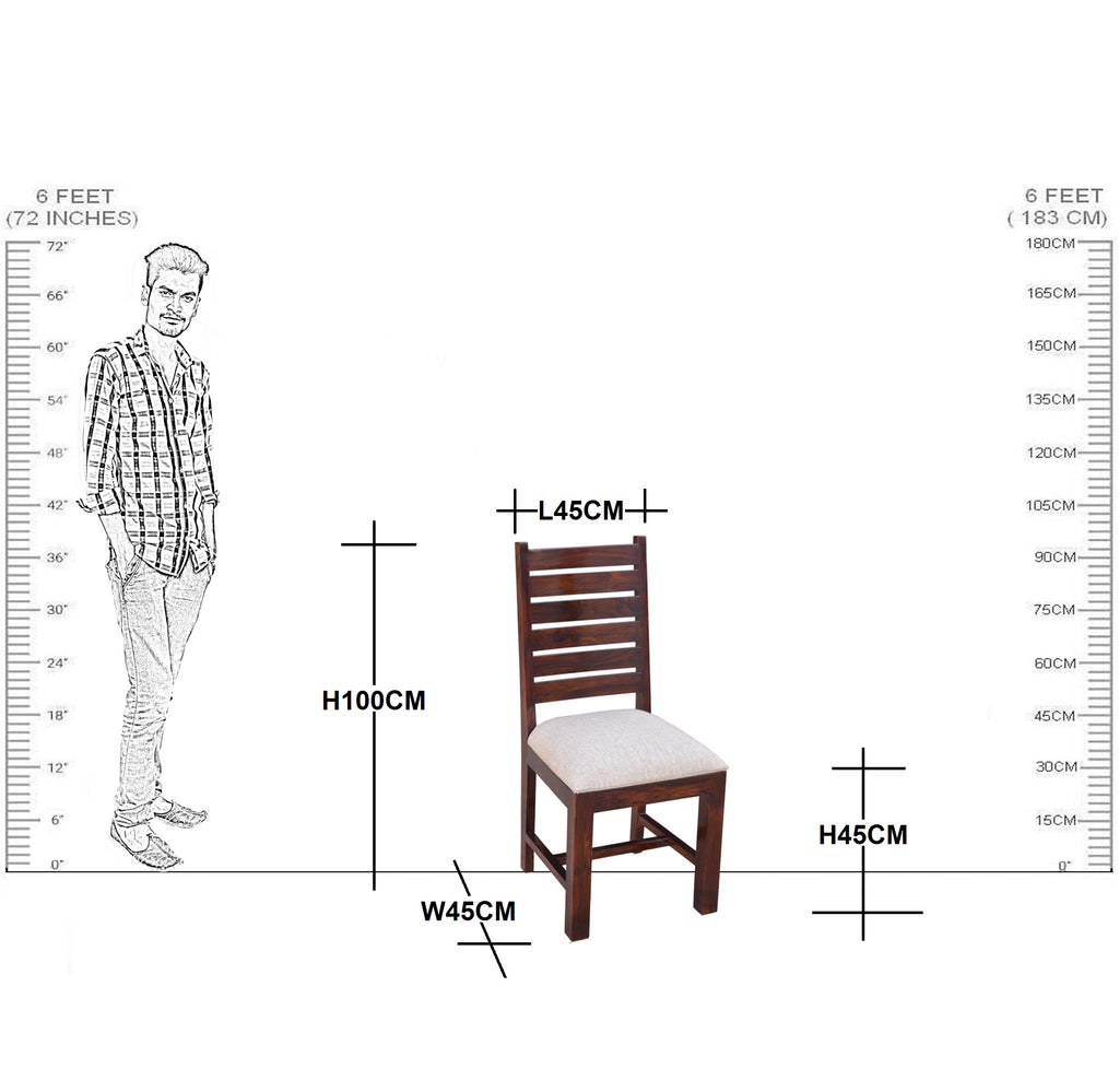 Wooden Throat Design Dining Set 4 Seater