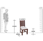 Wooden Throat Design Dining Set 4 Seater