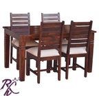 Wooden Throat Design Dining Set 4 Seater