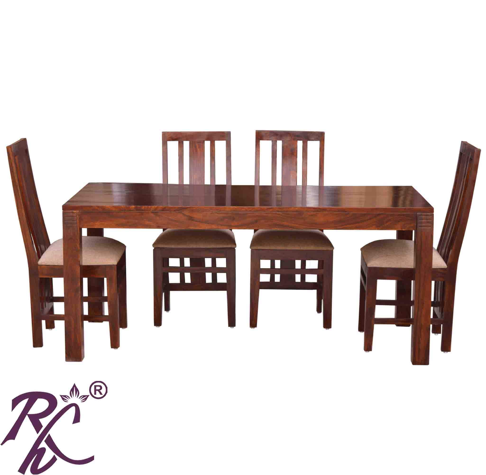 Solid Wood Oriel Dining Set ( 4 Seater )