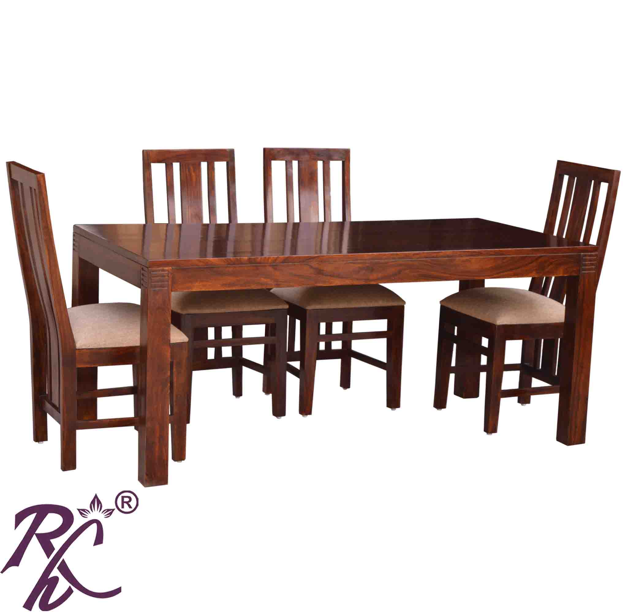 Solid Wood Oriel Dining Set ( 4 Seater )