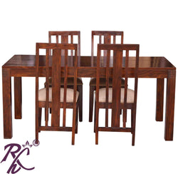 Solid Wood Oriel Dining Set ( 4 Seater )