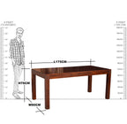Solid Wood Oriel Dining Set ( 6 Seater ) Set