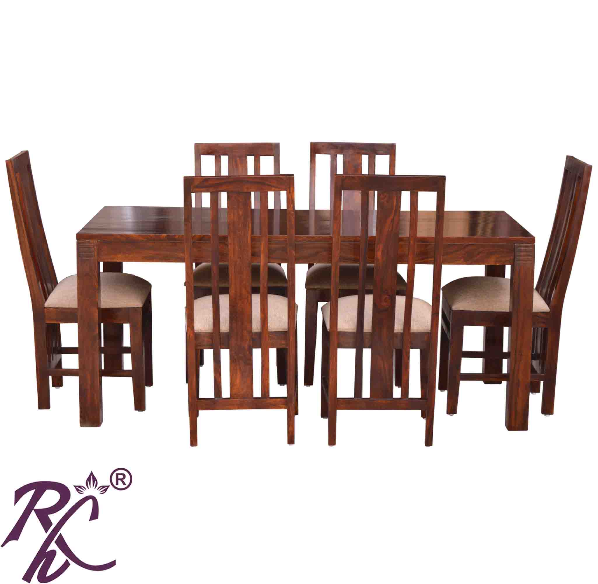 Solid Wood Oriel Dining Set ( 6 Seater ) Set