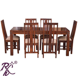 Solid Wood Oriel Dining Set ( 6 Seater ) Set