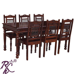 Solid Wooden Classic Dining Set  6 Seater Set