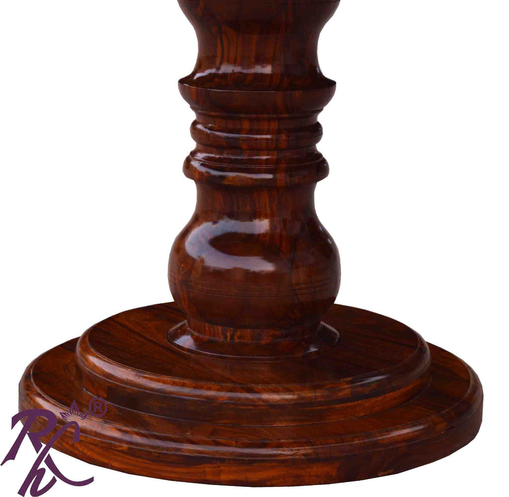 Solid Wood Round Shape Dining 4 Seater