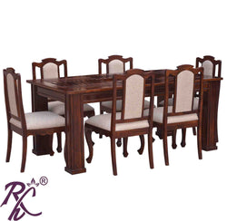 Solid Wooden Recto Design Top Dining Set ( 6 Seater ) Set