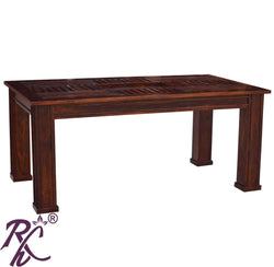 Wooden Recto Design Top Dining 6 Seater