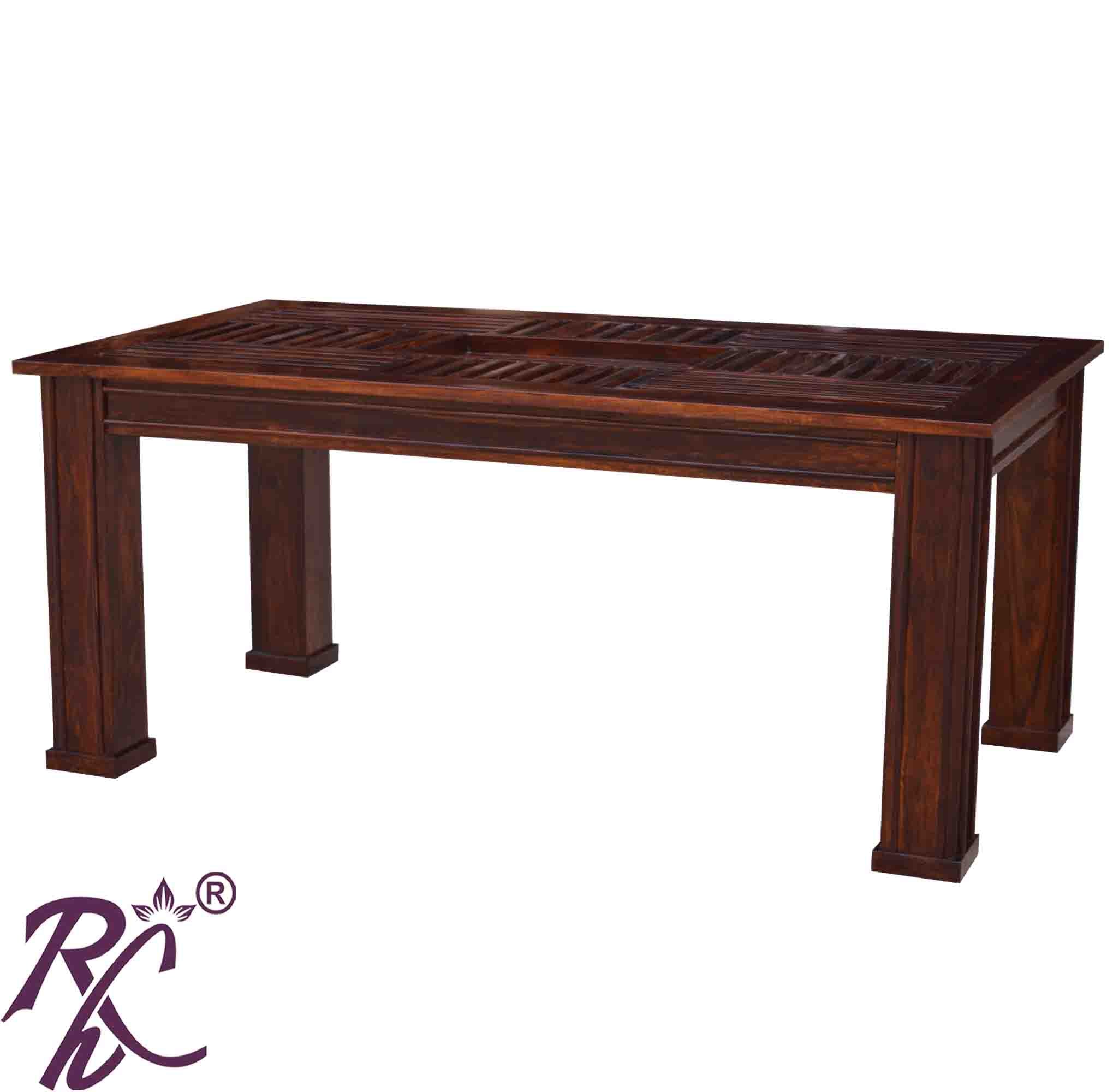 Wooden Recto Design Top Dining 6 Seater