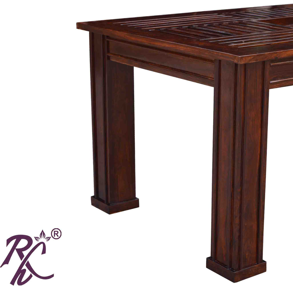 Wooden Recto Design Top Dining 6 Seater
