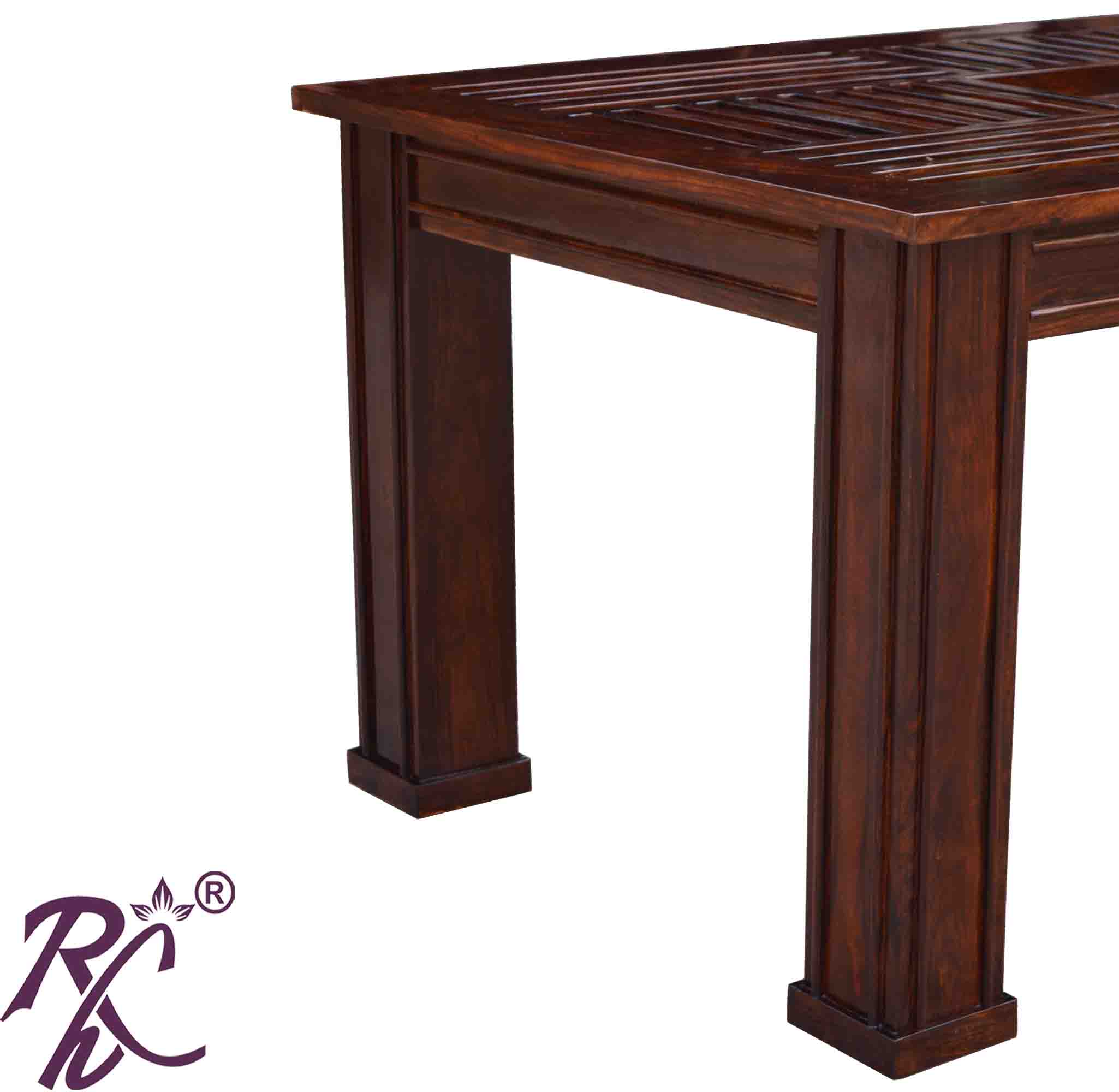 Wooden Recto Design Top Dining 6 Seater