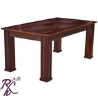 Wooden Recto Design Top Dining 6 Seater