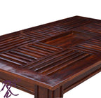 Wooden Recto Design Top Dining 6 Seater