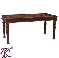 Solid Wood Jiksa Jali Design Dining 6 Seater