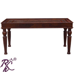 Solid Wood Jiksa Jali Design Dining 6 Seater