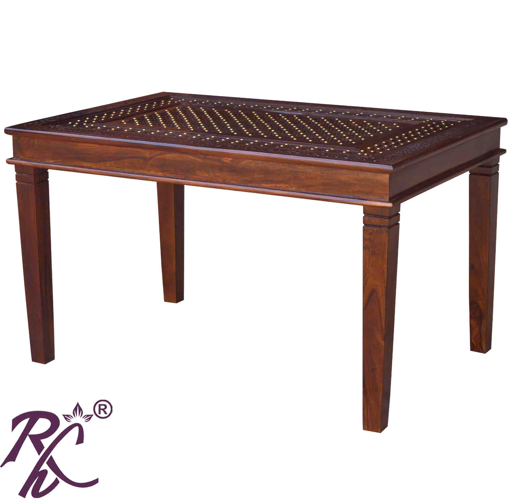 Solid Wood Jiksa Jali Design Dining 4 Seater