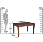 Solid Wood Jiksa Jali Design Dining 4 Seater