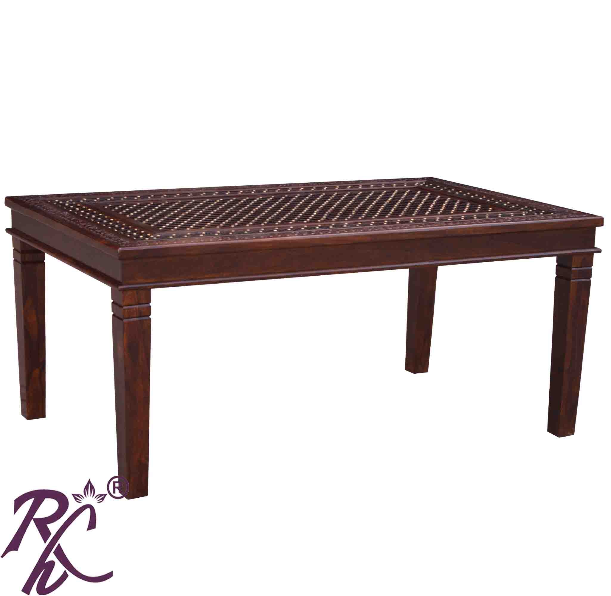 Wooden Jiksa Jali Dining Set  6 Seater