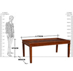 Wooden Jiksa Jali Dining Set  6 Seater