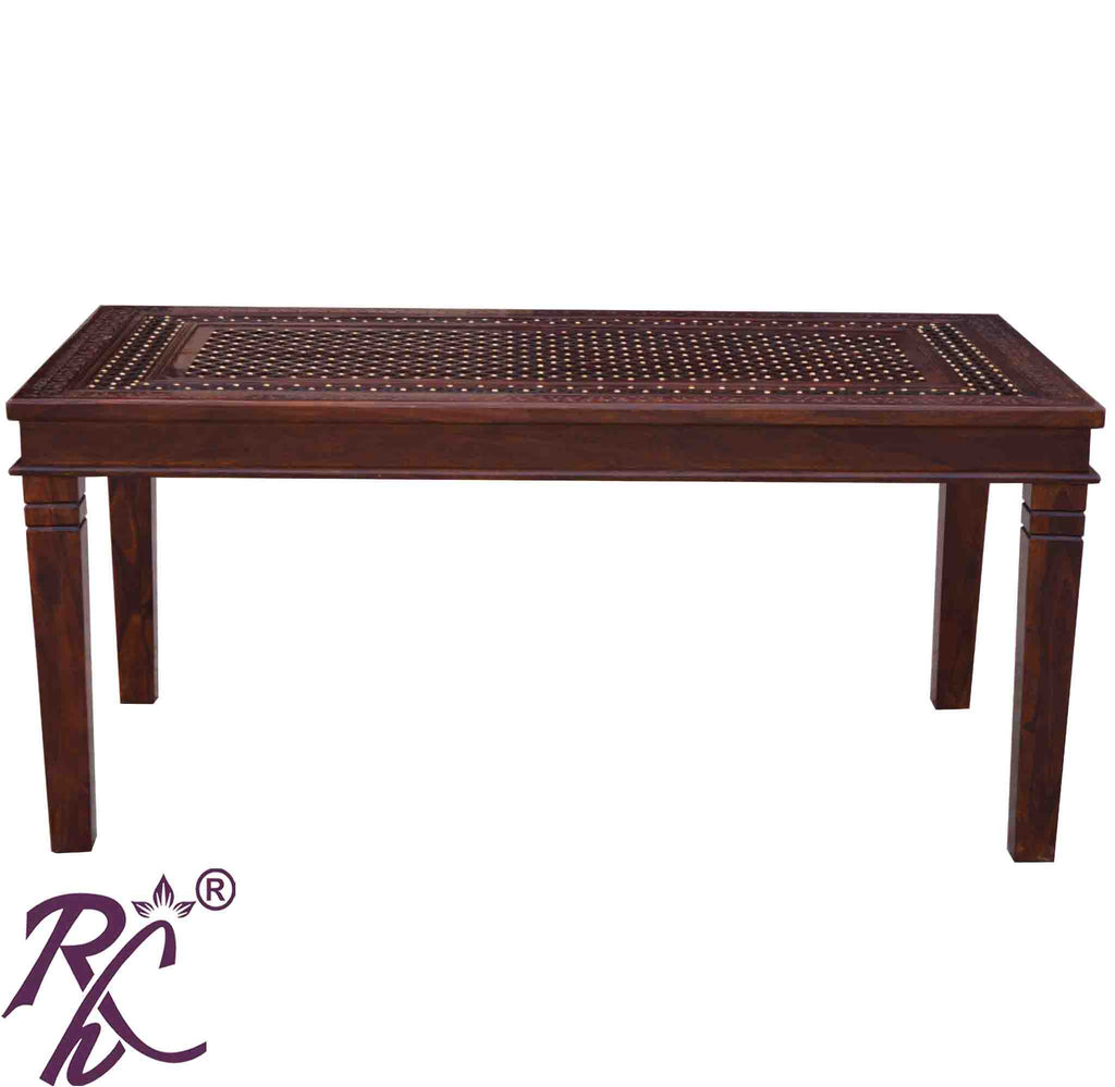 Solid Wood Jiksa Jali Design Dining Table