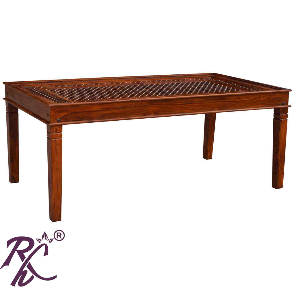 Wooden Jiksa Jali Dining Set  6 Seater