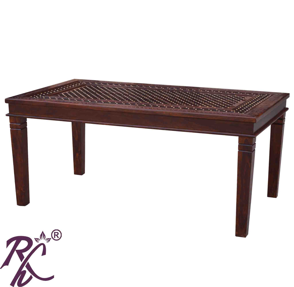Solid Wood Jiksa Jali Design Dining Table