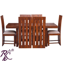 Solid Wood Leeroy Design Dining Set 6 Seater