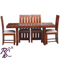 Solid Wood Leero Design Dining Set  4 Seater