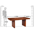 Solid Wood Leeroy Design Dining Set 6 Seater