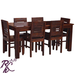 Solid Wood Urban Design Dining Set ( 6 Seater ) Set