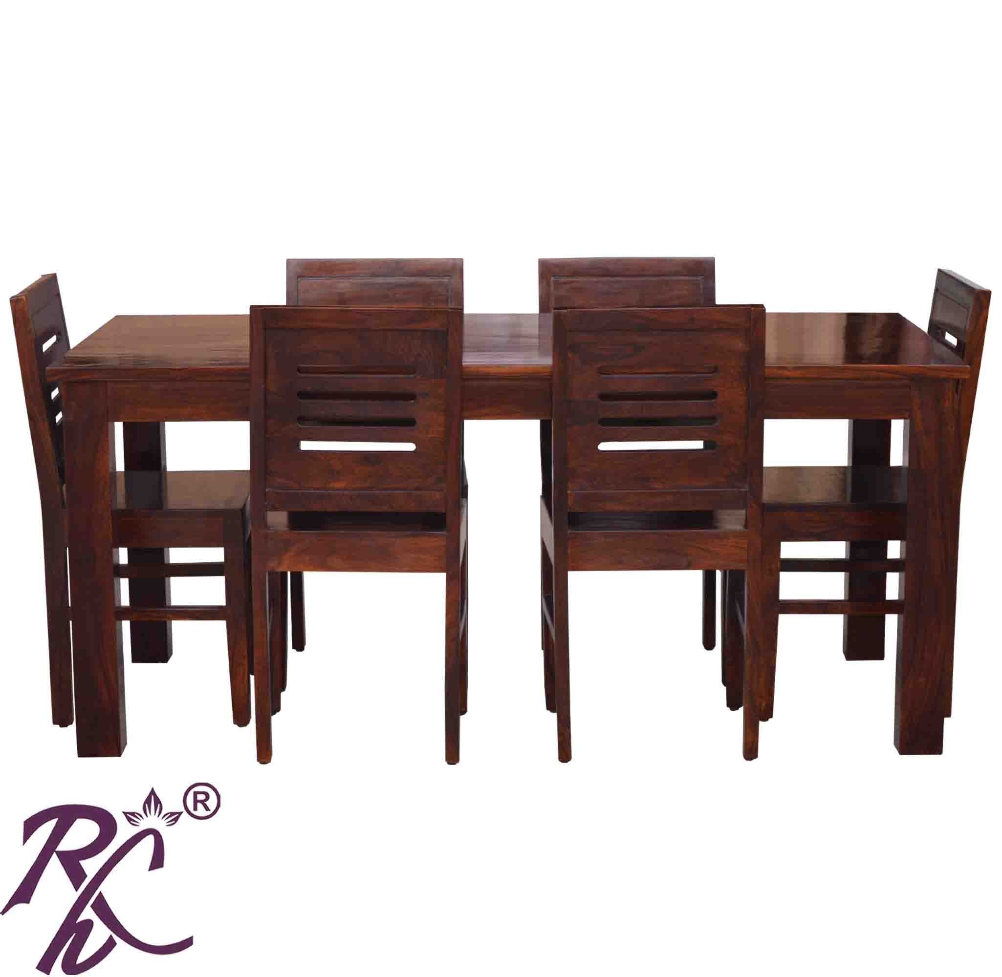 Solid Wood Urban Design Dining Set ( 6 Seater ) Set