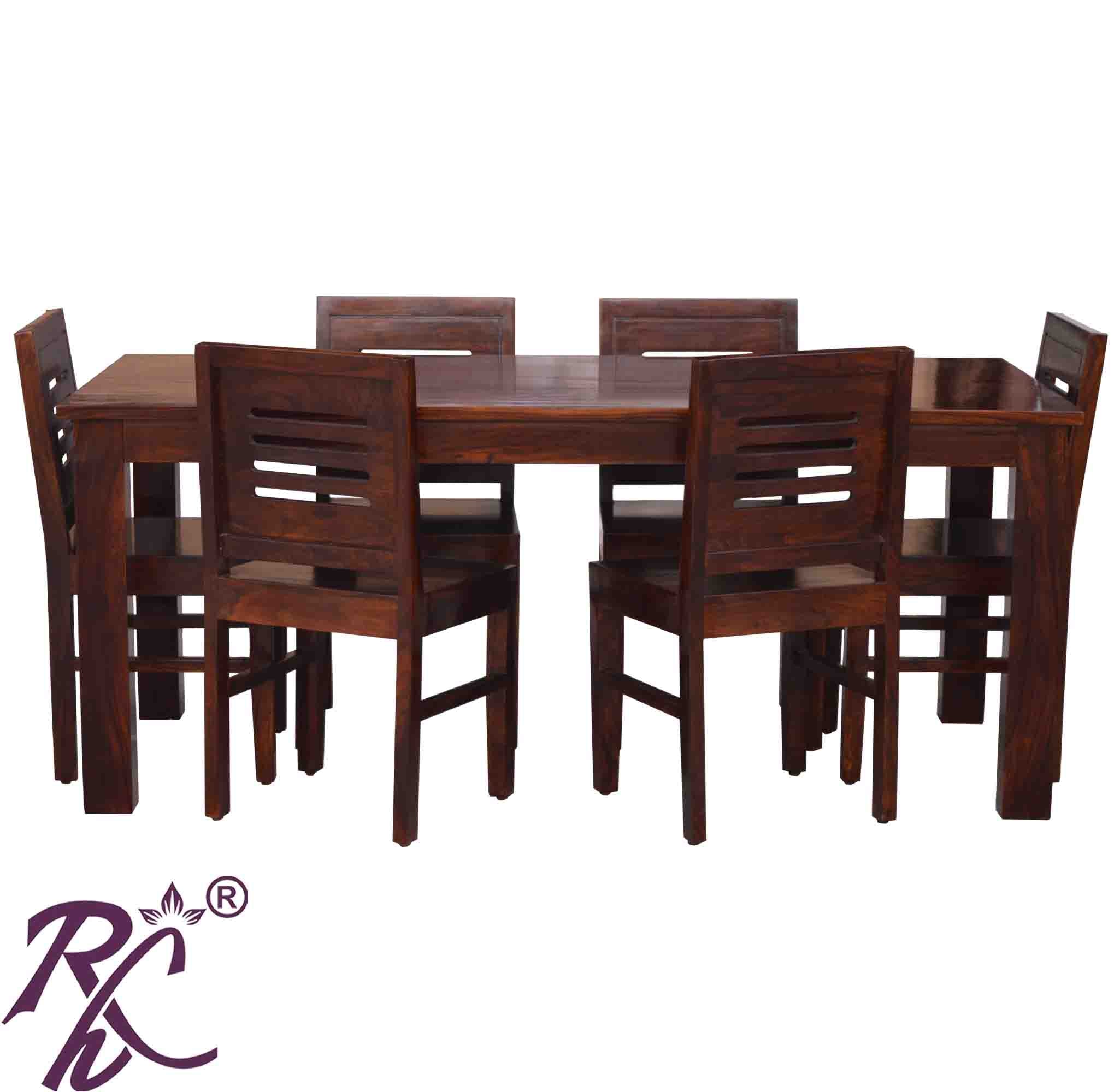 Solid Wood Urban Design Dining Set ( 6 Seater ) Set