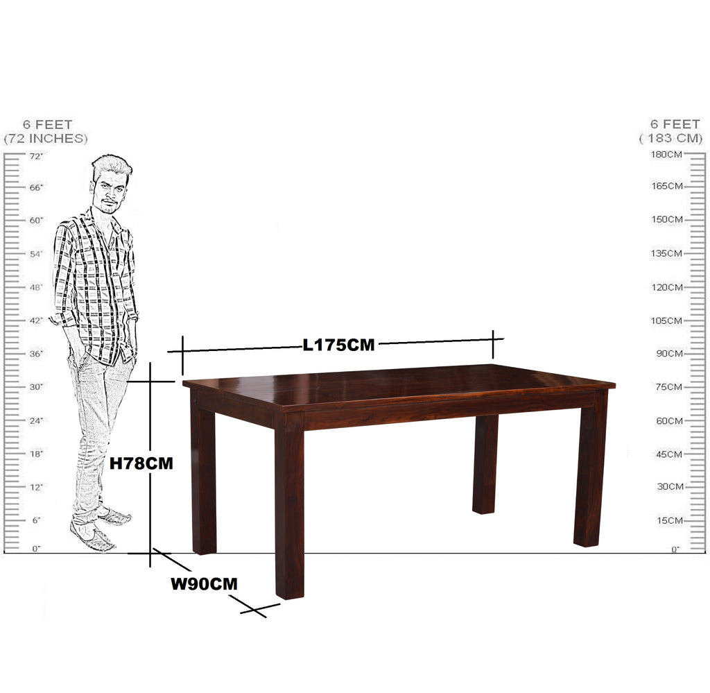 Solid Wood Urban Design Dining Set ( 6 Seater ) Set