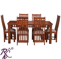 Solid Wood Kubera Design Dining Set ( 6 Setaer )
