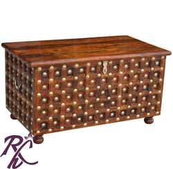 Solid Wooden Wood Bakhra Design Box