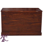 Solid Wood Brass Work L+T Design Blanket Box