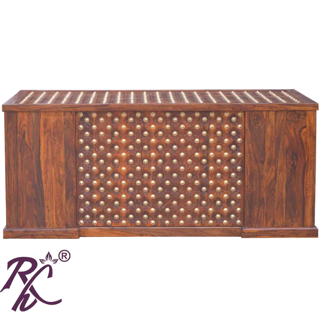 Solid Wooden Wood Bakhra Design Office Counter