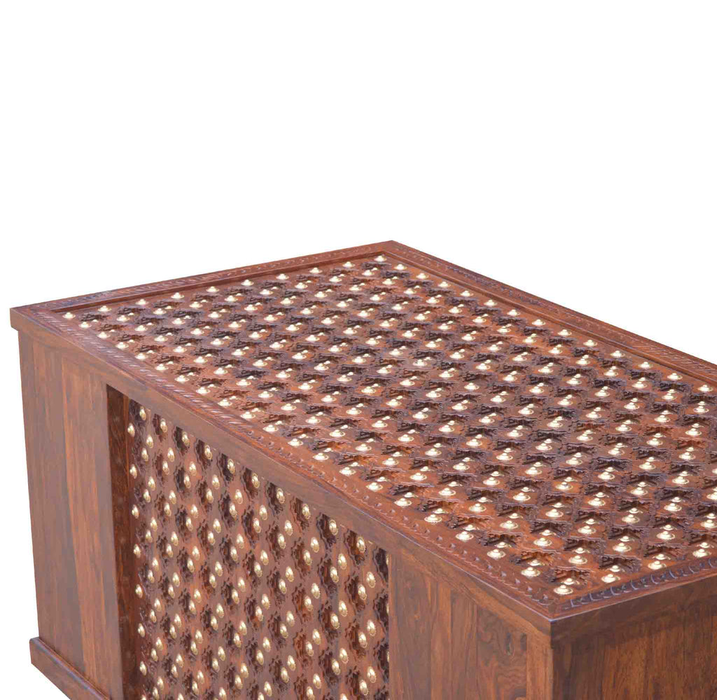 Solid Wooden Wood Bakhra Design Office Counter