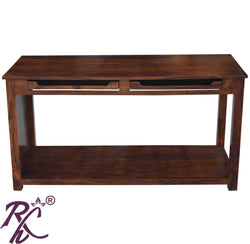 Solid Wood Office Table with Two Keyboards Tray